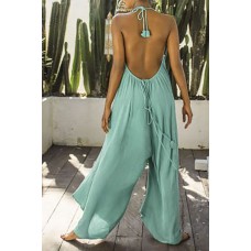 Sexy V-neck camisole loose jumpsuit HF3423-02-02