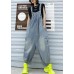 Denim blue overalls new summer thin casual one-piece pants