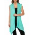 Women Summer Knit Sleeveless Sun Protection Cardigan Sweater Coat