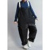 Chic Black Casual Pants Fall Fashion all-match Jumpsuit Pants