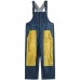 French Denim Blue Jeans women's Spring Patchwork Jumpsuit Pants